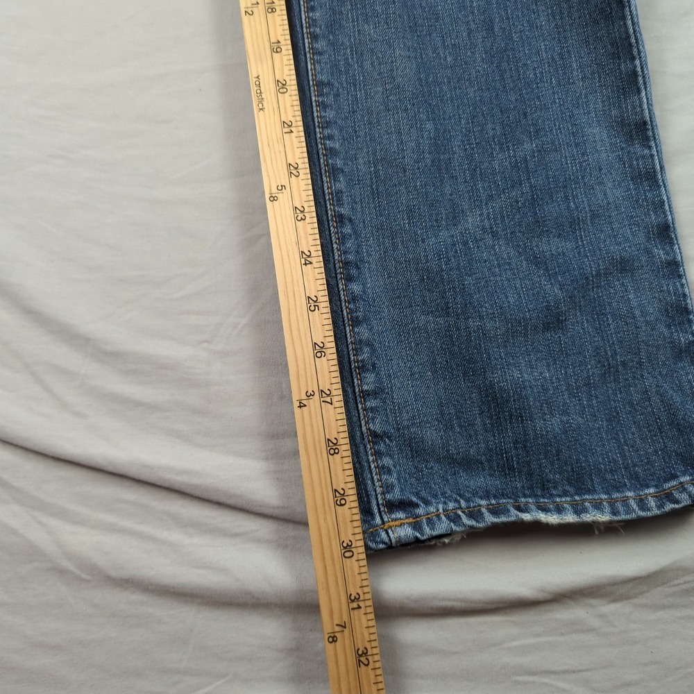 Polo Ralph Lauren 867 Jeans Mens 33x30 Blue Classic Straight Leg Distressed - Picture 6 of 16